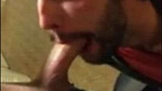 6'10 Guy Swallows Cum from Big Cocks