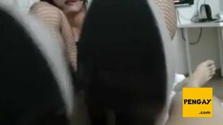 Asian Crossdresser Blowjob