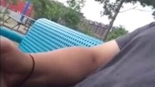 Public Masturbation Caught on Tape