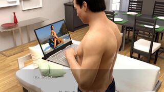 Moving Down: His Wife Is On Work And He Is Watching Porn At Home