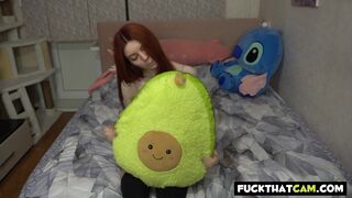 Redhead Step-Sis with a Big Ass Seduces Her Step Bro