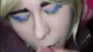 Sissy Slut Luce: Facial Fun with a Big Cock