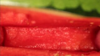 Muscular Stud Fucks and Cums on Watermelon