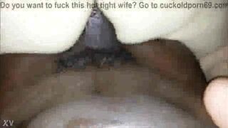 Slut Girlfriend Riding Big Cock of Her Cuckold Hubby