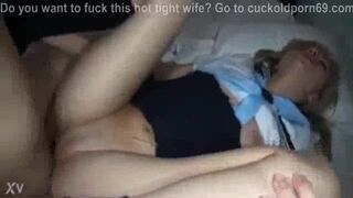 Sweet Girlfriend Cheating and Riding Another Cock