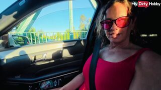 ANAL! Horny amateur LarissaX69 gets picked up & ass fucked by taxi driver