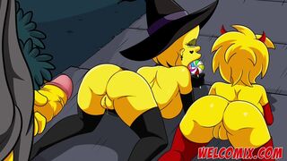 Halloween night with sex - The Simptoons