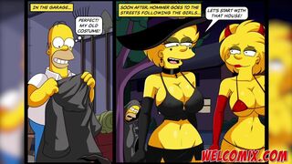 Halloween night with sex - The Simptoons