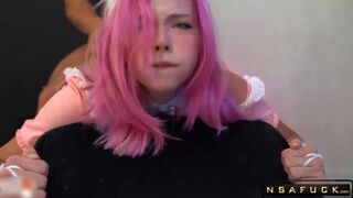 Pink Haired Girl Deep Sucking Dick vol2