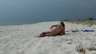 Amateur Nudist MILF Has Doggy-Style Fun at the Beach