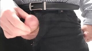 Daddy's Office Masturbation with Big Cum