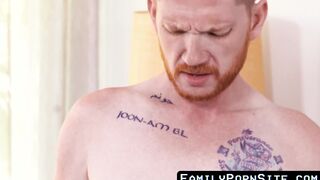 Brody Kayman the redhead stepdad is supporting Dakota Lovell bareback