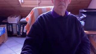 74-Year-Old German Silver Daddy Cums Hard