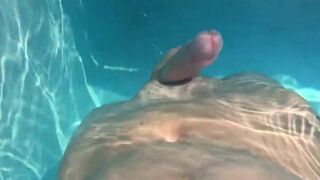 Swimming Pool Masturbation Hands Free Orgasm