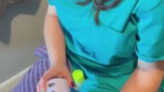 Sperm bank nurse in New York uses a matching to collect my cum