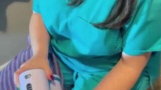 Sperm bank nurse in New York uses a matching to collect my cum