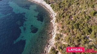 Drone Spies on Naked Surfer with Amazing Views