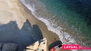 Drone Spies on Naked Surfer with Amazing Views