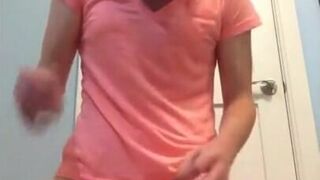 Femboy Strips and Plays with Himself