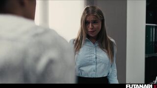 FUTA FUCK - Alexa Flexy Helps Coworker Release Stress By Taking LOADS Of Cum Inside Her Throat