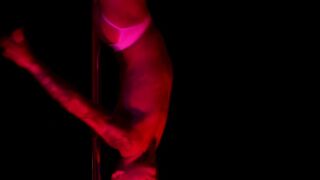 Hot and passionate pole dancing by sexy world class pole dancer Blaine Petrovia