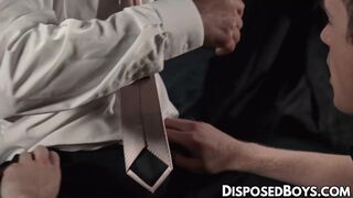 DisposedBoys.com - Suited President Oaks pounds his big cock into the smooth ass of s