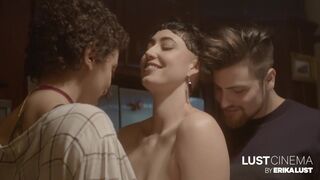 Lucky guy has sex with a hot lesbian couple - Watch Someone Like You on Erika Lust