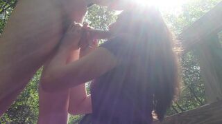 Naughty Public Nature Hike with a Big Cock & Creampie Ending