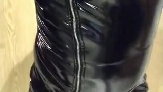 Black PVC, Nylons & Plastic Wrap - Gay BDSM Fun