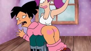 Milf and teen lesbian toons