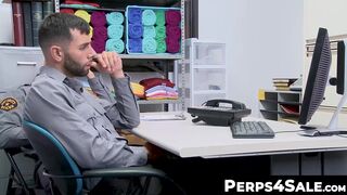 Perps4Sale.com - Straight inked suspect rimmed and pounded deep by horny security