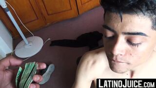 LatinoJuice.com - Cute dude Moises spread his legs and allowed me to explore his wet