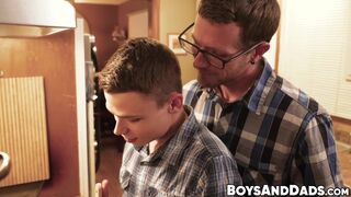 BoysAndDads.com - Young Austin Young spit roasted hard by me and Jacob