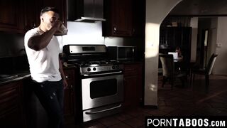 PornTaboos.com - Sexy brunette pleases dad and mom in a taboo family affair