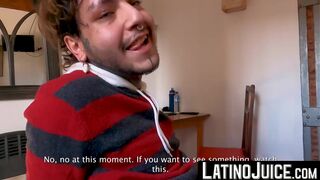 LatinoJuice.com - Pierced stud Chiwi Black swallows Latino gay Milo Star