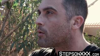 StepsonXXX.com - I wrestled my beefy stepdad Sean Duran into sucking my stiff dick