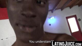 LatinoJuice.com - Straight Jamaican Nico gobbles my dick then proceeds to hammer my a