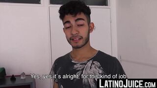 LatinoJuice.com - My hard cock gets gobbleed by sensual twink Bam Bam after I massage