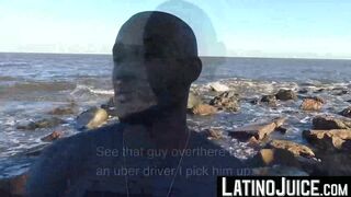 LatinoJuice.com - Handsome uber driver WIll skilfully devours two girthy cocks until