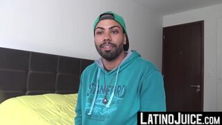 LatinoJuice.com - Bearded cute guy Thiago loves the flavor of my uncut boner and lusc