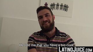 LatinoJuice.com - Horny guys Tommy and Walter revealed to me their cockswallowing and