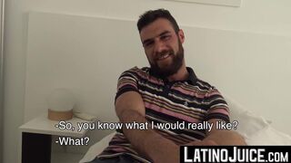 LatinoJuice.com - Horny guys Tommy and Walter revealed to me their cockswallowing and