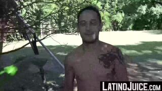 LatinoJuice.com - Aroused latinos Nacho and Rodrigo El Santo drain their cocks of jui