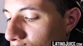 LatinoJuice.com - Slutty gay Remo submits to straight stud Ayuns swift ass pouncing