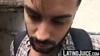 LatinoJuice.com - Bearded hottie Antonio showered on his face by my sticky load of cu