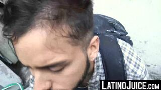 LatinoJuice.com - Bearded hottie Antonio showered on his face by my sticky load of cu