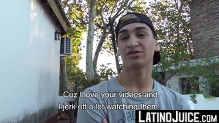 LatinoJuice.com - Handsome blonde Jake bends over to get his ass bred hard by my swol