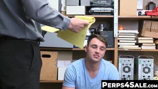 Perps4Sale.com - Hairy shoplifter mouthfucked and banged by hard fucker cop