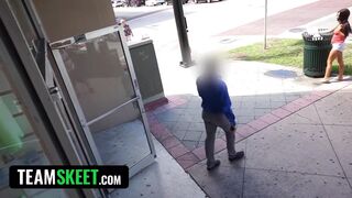 Green-Haired Teen Gets Caught Stealing and Learns Her Lesson the Hard Way