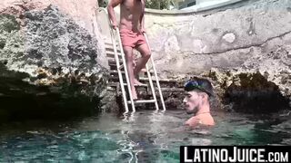 LatinoJuice.com - Teaching inked Dan Lopez to endure my deep pounding after snorkelin